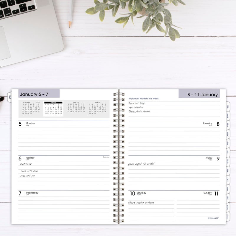 AT-A-GLANCE 2026 Planner Refill, Weekly & Monthly, 7"" x 8.75"", Medium, Executive, DayMinder, Refill for G545 Line Planners (G5455026) - Image 2